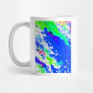 Glitchin' Blue Mug